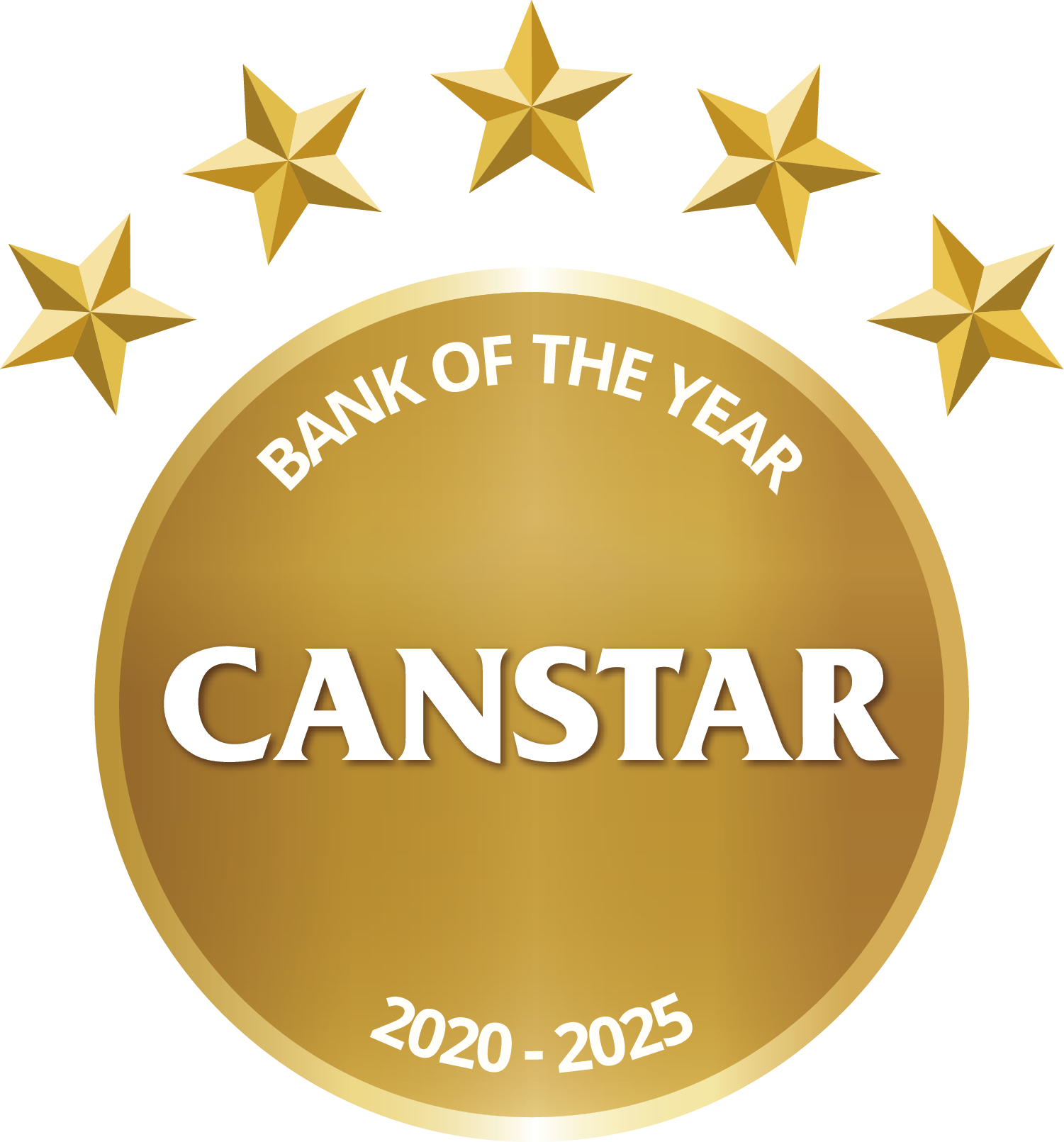 CANSTAR 2020 - 2025 Bank of the Year